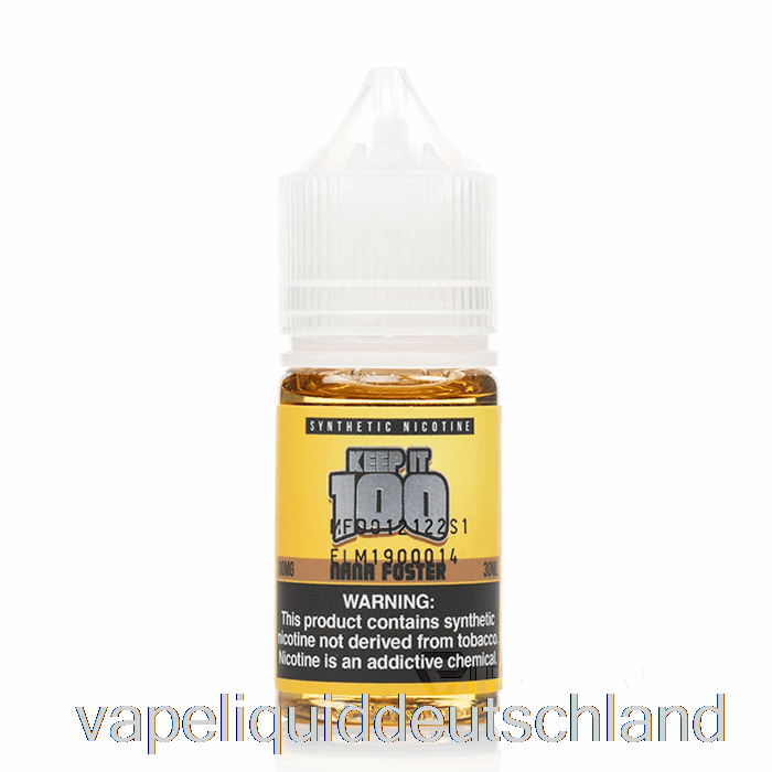Nana Foster Salts – Keep It 100 – 30 Ml 30 Mg Vape Deutschland